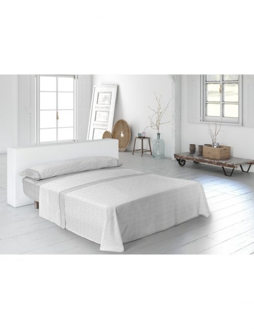 Juego Sábana Pierre Cardin Eiffel color gris cama 180