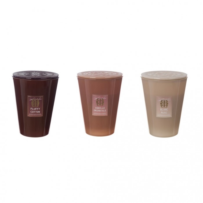 Set de 3 velas perfumadas Blanc MariClo’ Margot en cristal