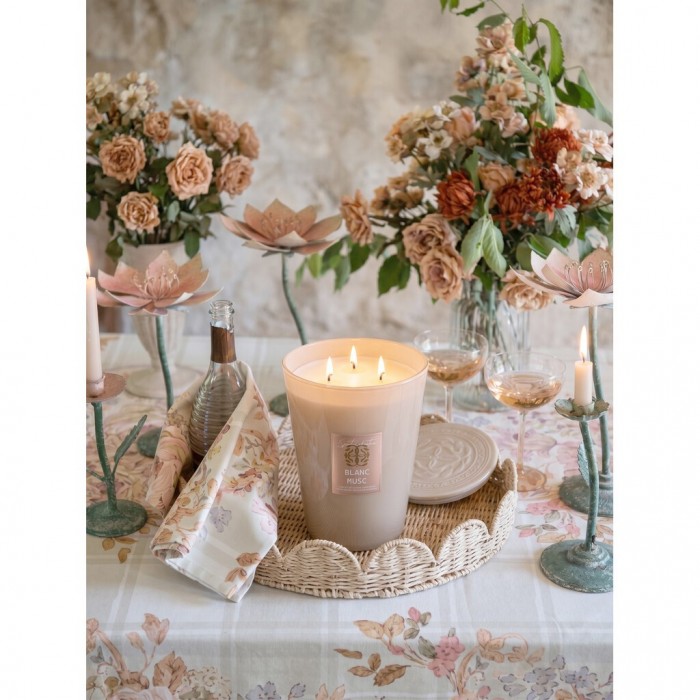 Set de 3 velas perfumadas Blanc MariClo’ Margot en cristal - Imagen 2