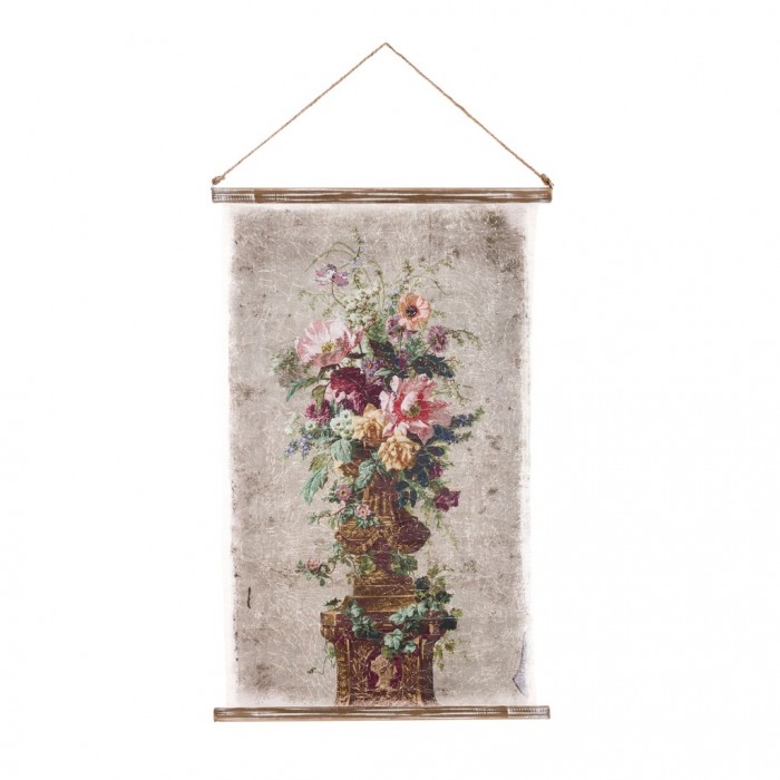 Tela cuadro de bodegón floral Blanc MariClo’ 95 × 153 cm