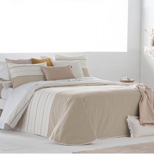 Colcha Bouti Jacquard Veneto Fundeco Beige