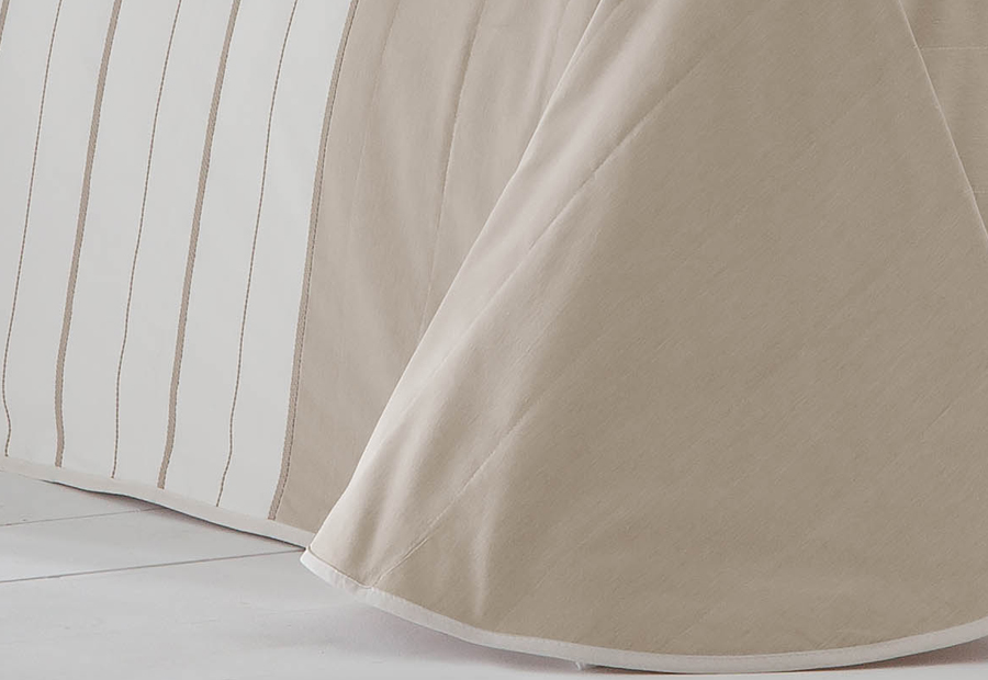 Colcha Bouti Jacquard Veneto Fundeco Beige - Imagen 2